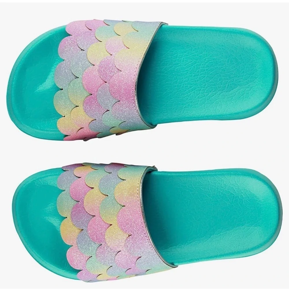 Capelli New York Size 1/2 Capelli New York Girls Fashion Pool Slide Sandals